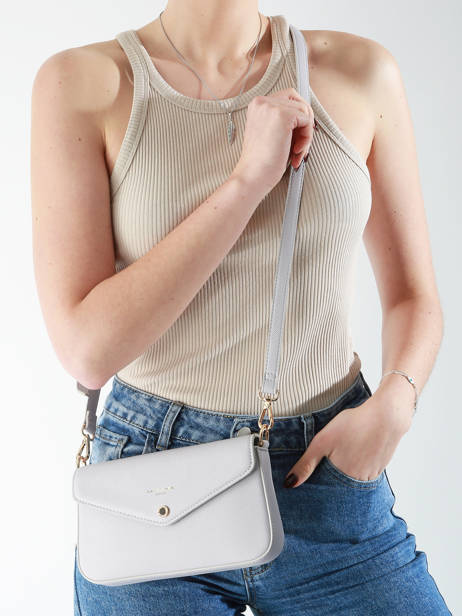 Cross Body Tas Saffiano David jones Violet saffiano CM6120H ander zicht 1